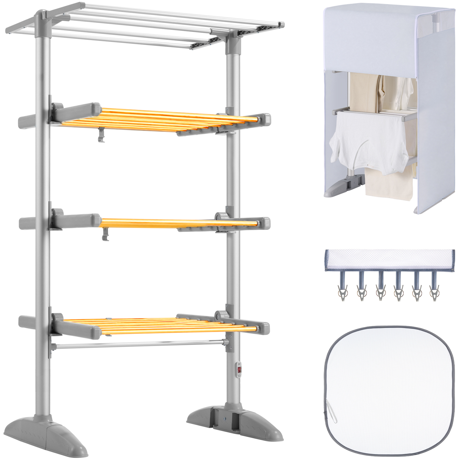 Image of Heated Clothes Airer 3 Tiers Medium&hellip;