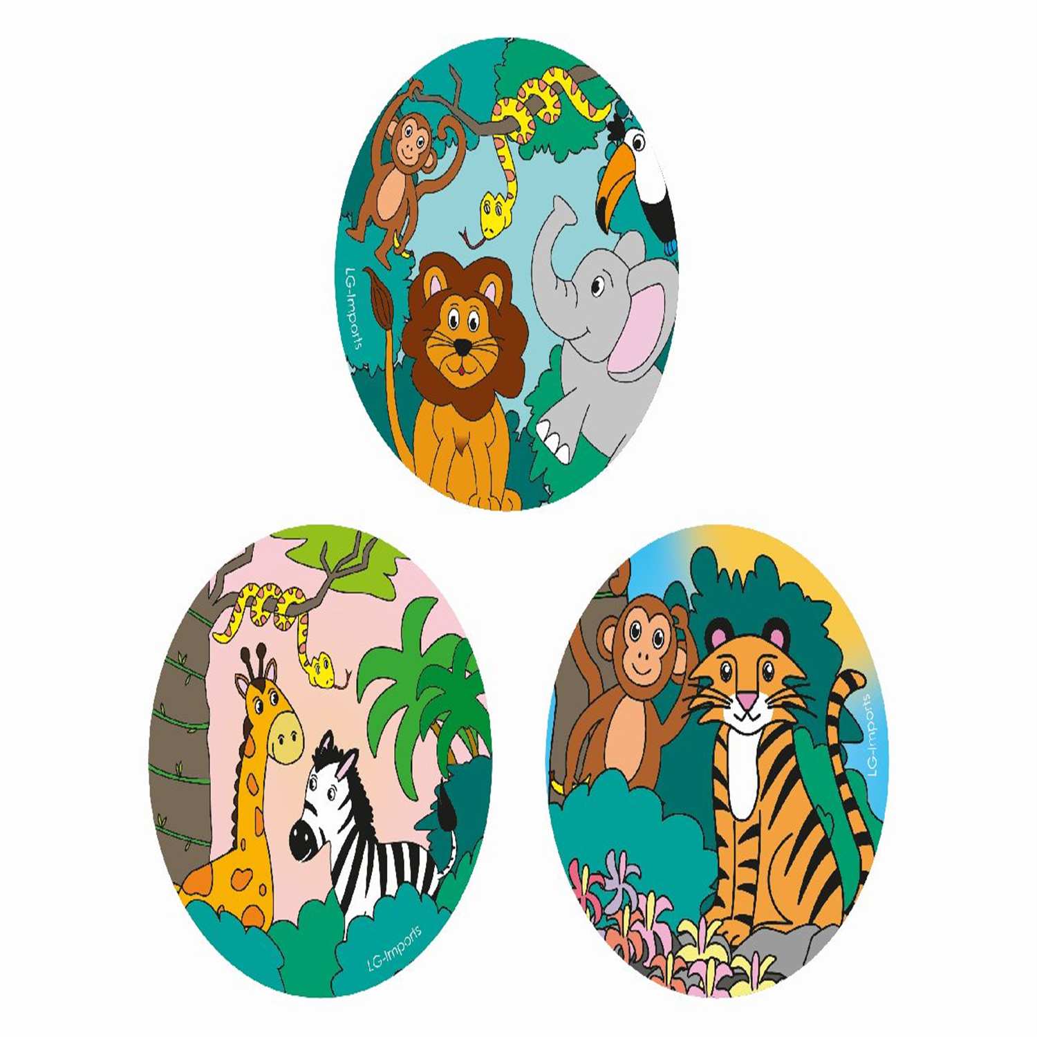 Single Round Wild Animals Design Notebook 8cm- Party Loot Bag Fillers - Image 2