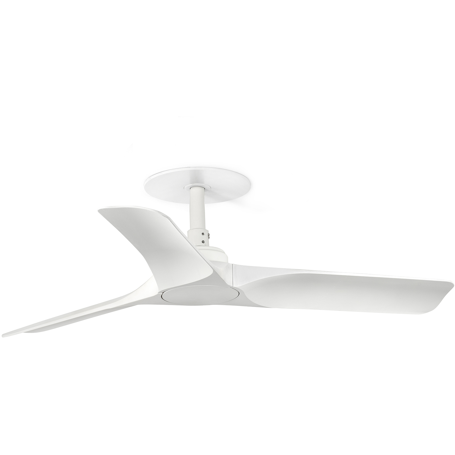 B&Q - Luminosa Hey Recessed 90Cm Ceiling Fan Matt White - Image 2