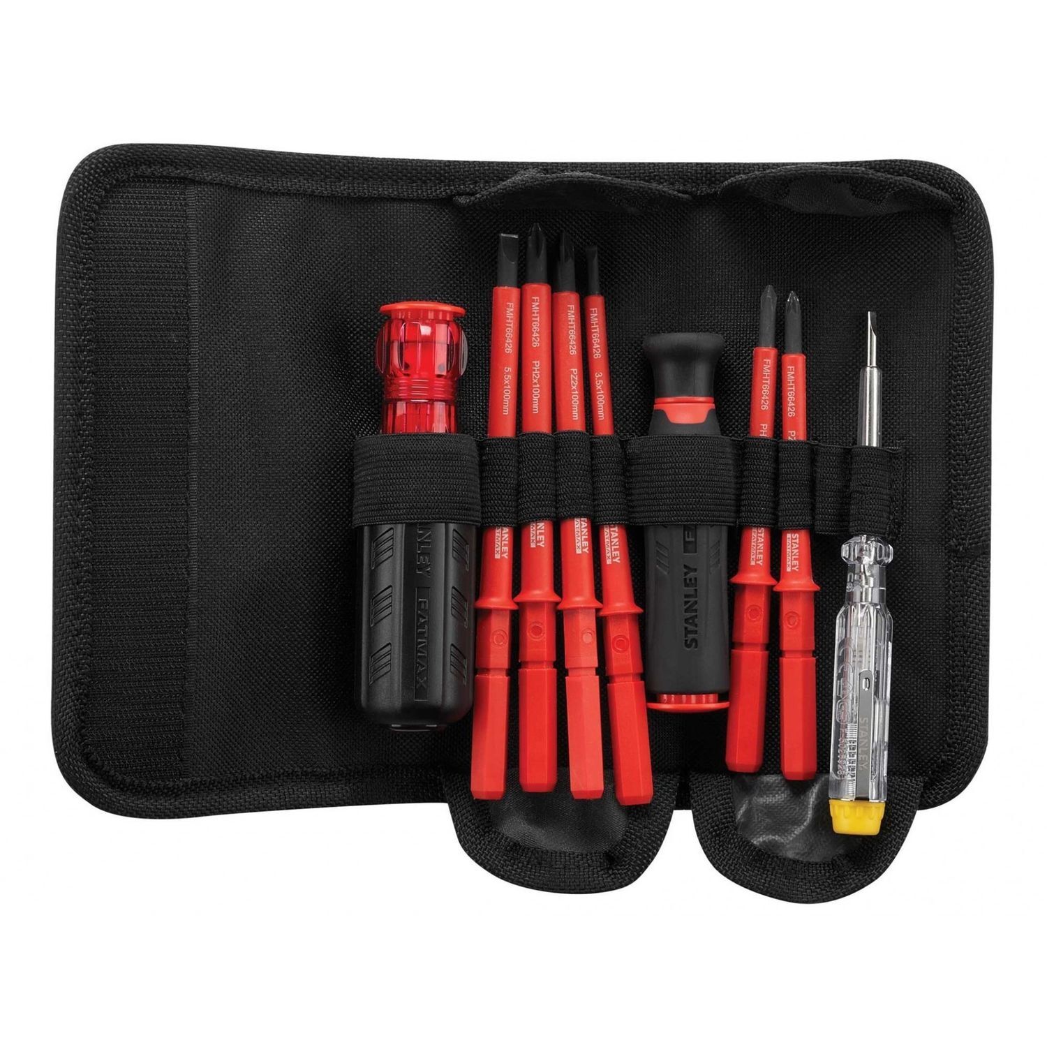 Stanley Hand Tools Vde Multi-Bit Screwdriver Set, 10 Piece - Multi Colour
