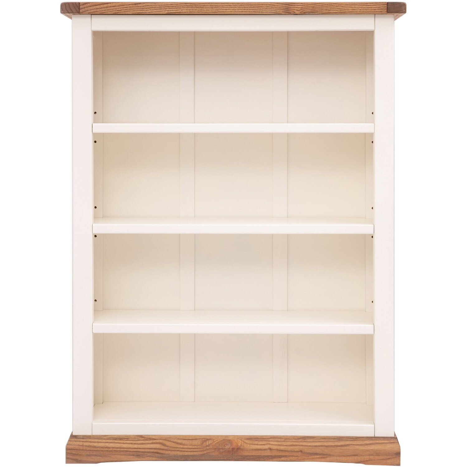 Cabinet Bits White Bookcase With Plinth 120X90x25cm - Off - Image 3