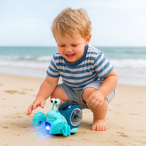 Dragodirect Interactive Musical Crab Toy Light-Up Crawling Hermit Crab.