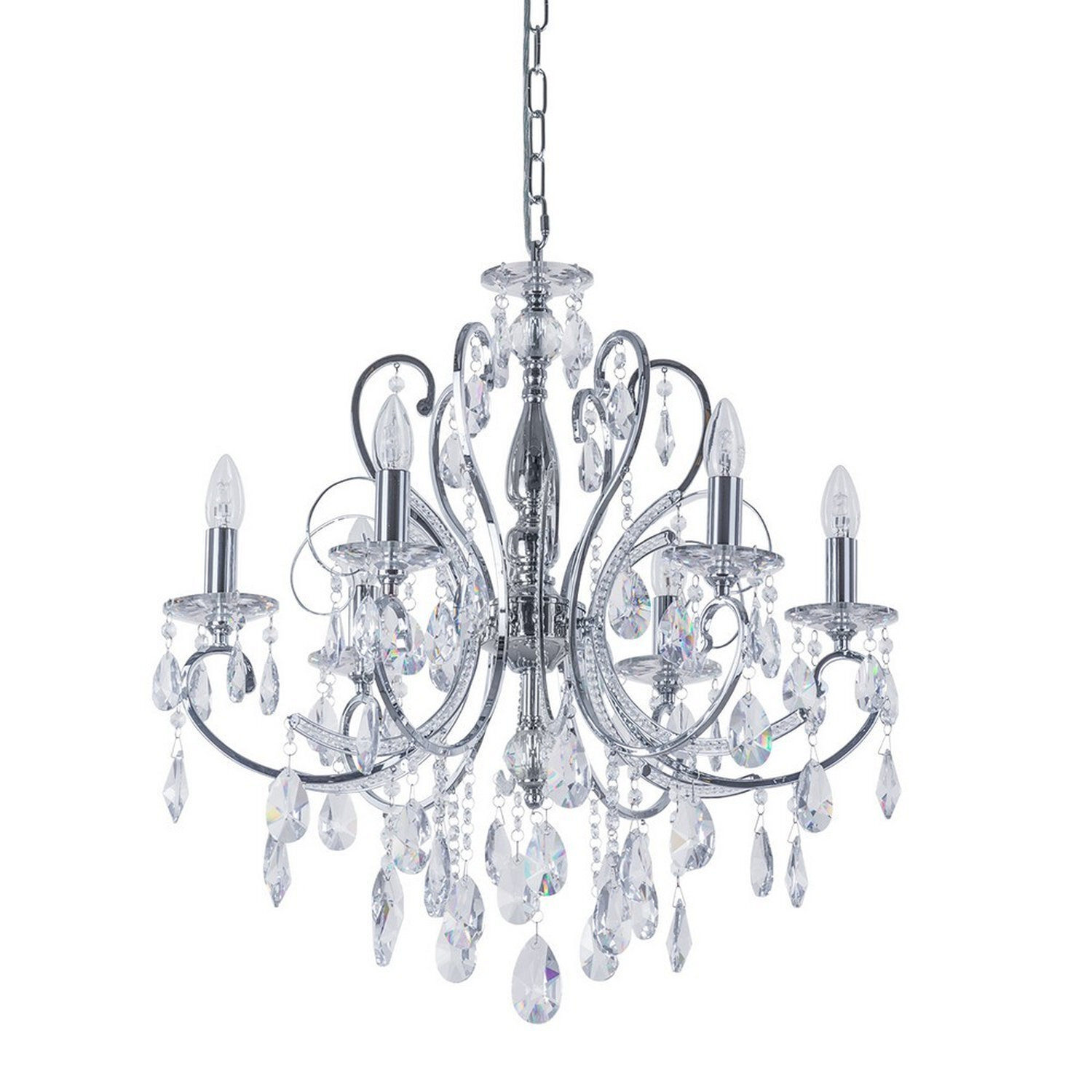 Italux Lighting Classic Chandelier Chrome - Chrome