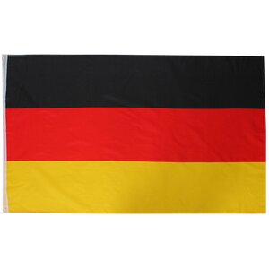 Germany Flag Fancy Dress Decoration German Flag with Grommets Football Rugby Sport Street Party