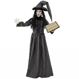 Animated Witch Halloween Decoration for Indoor/Outdoor Use