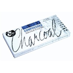Compressed Charcoal Sticks - Grey / 12 Pack