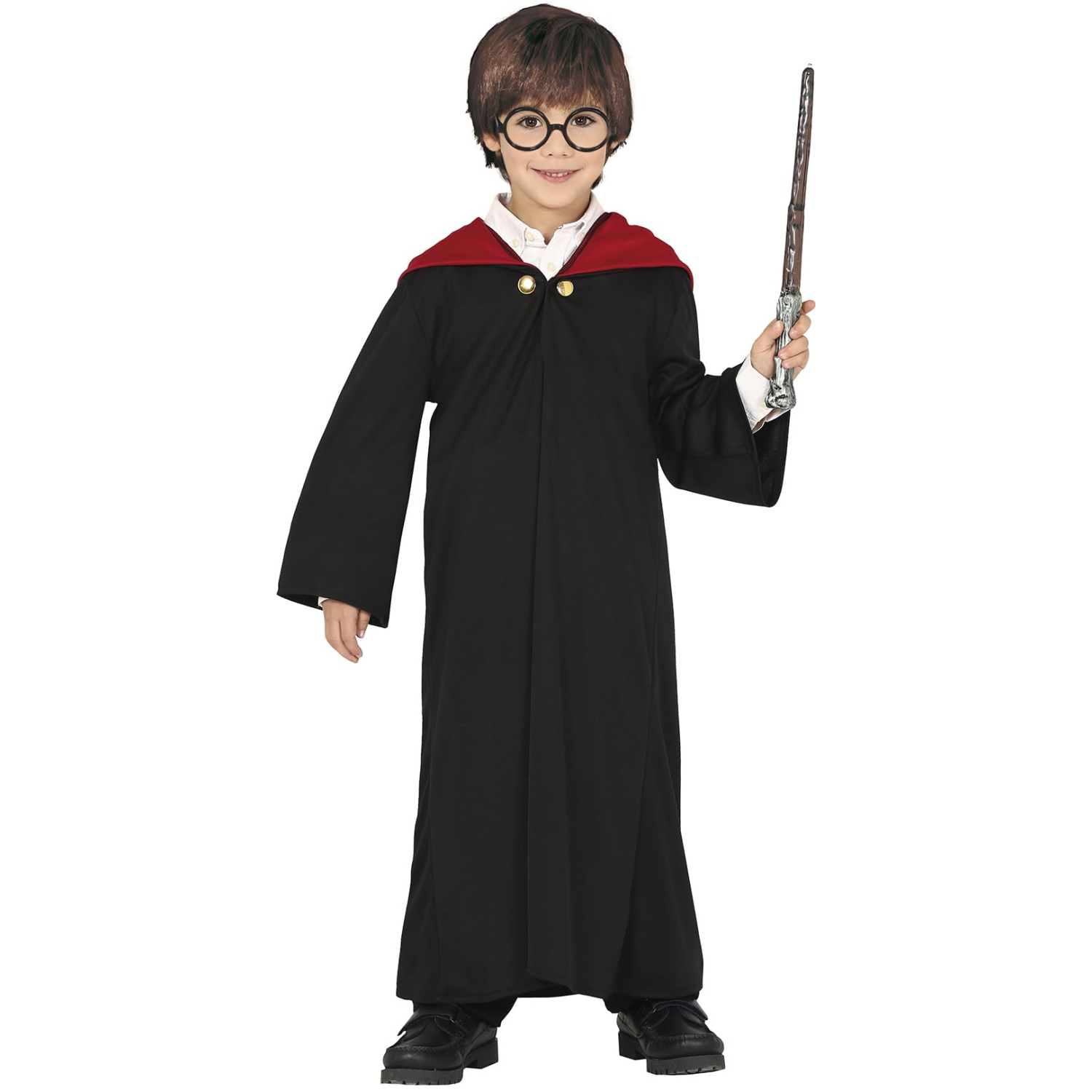 Fiestas Guirca Kids Halloween Costume - Magic Student - 3-4 Years - Black/Burgundy - Image 3
