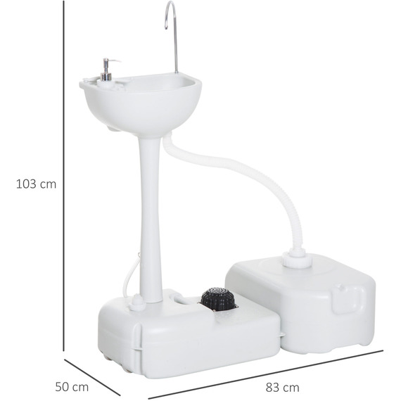 Outsunny Portable Sink Basin