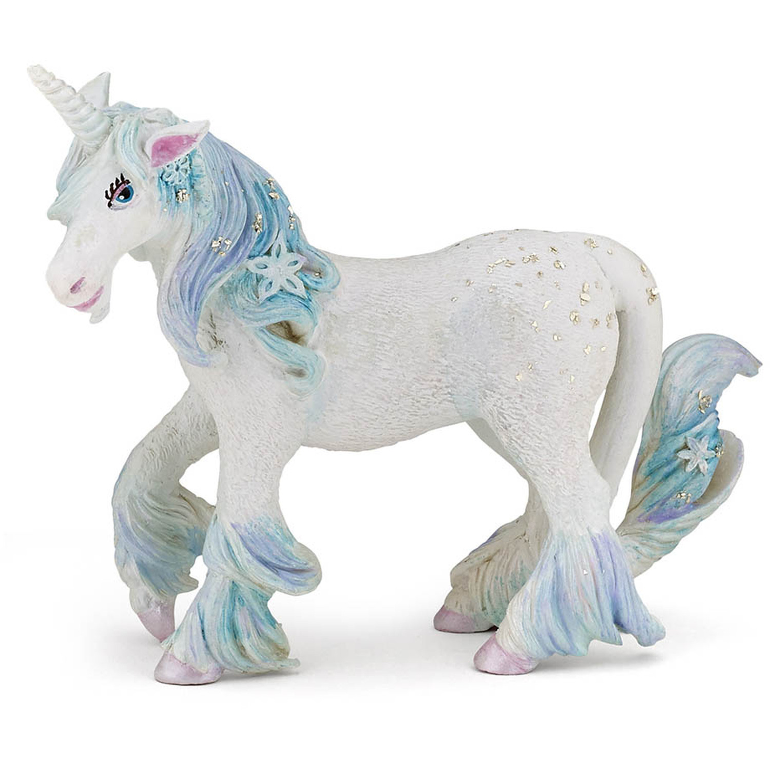 Image of PAPO The Enchanted World Ice Unicorn Toy Figure - Black
