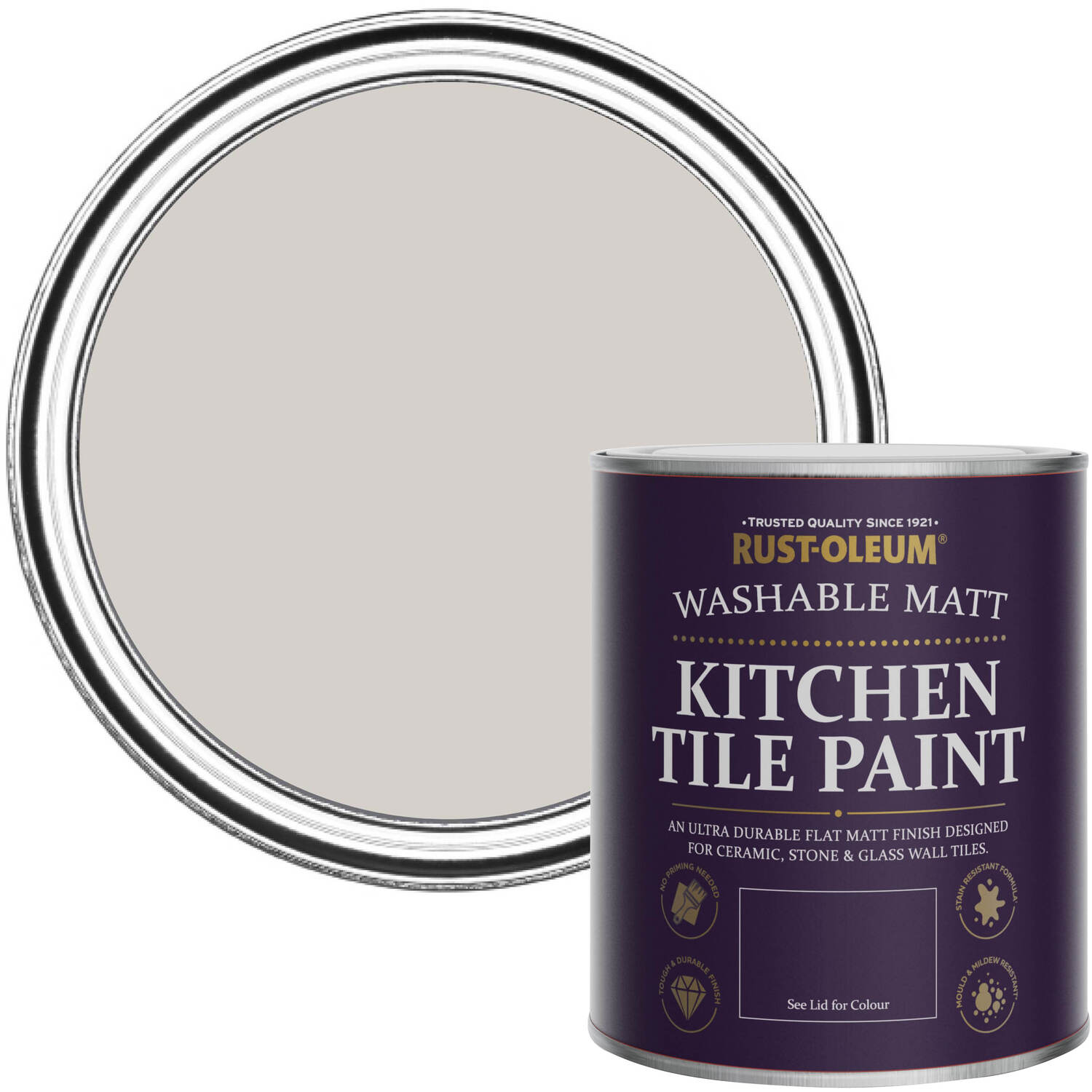 Rust-OleumKitchen Tile Paint Matt - Babushka 750ml -  purple