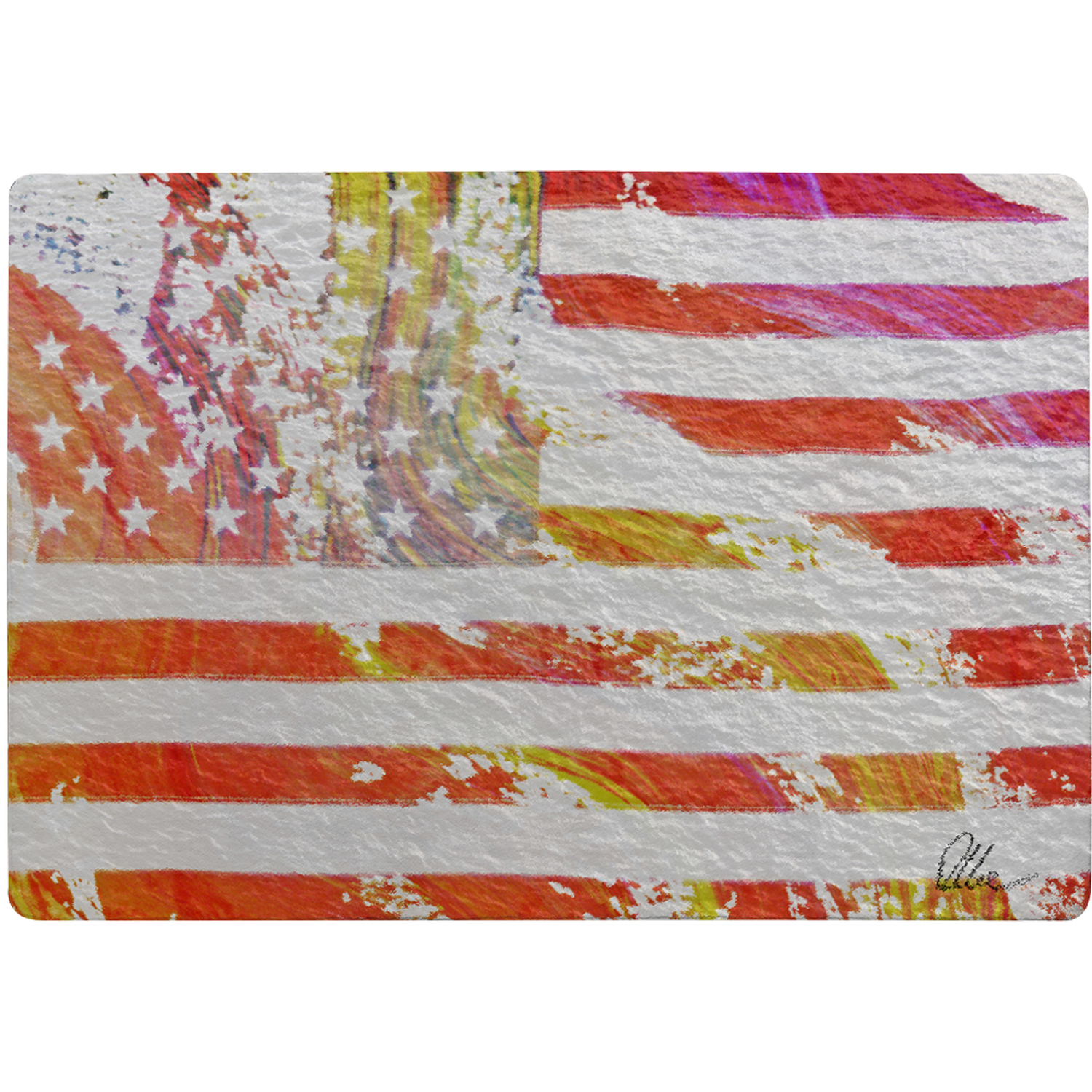 American Flag Flare Rug - Red / 150cm thumbnail