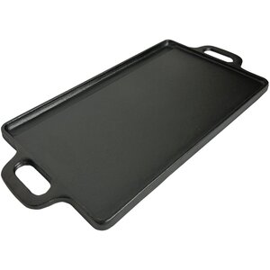 Cast Iron Non Stick Reversible Griddle Pan BBQ Grill Plate