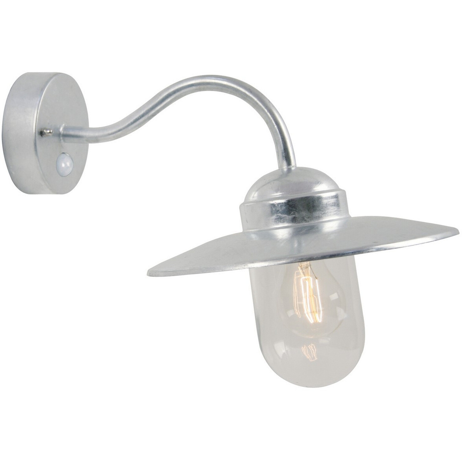 NO22671031 - Luxembourg Outdoor Dome Wall Lamp Galvanized E27 IP54 - Galvanized / 47cm thumbnail