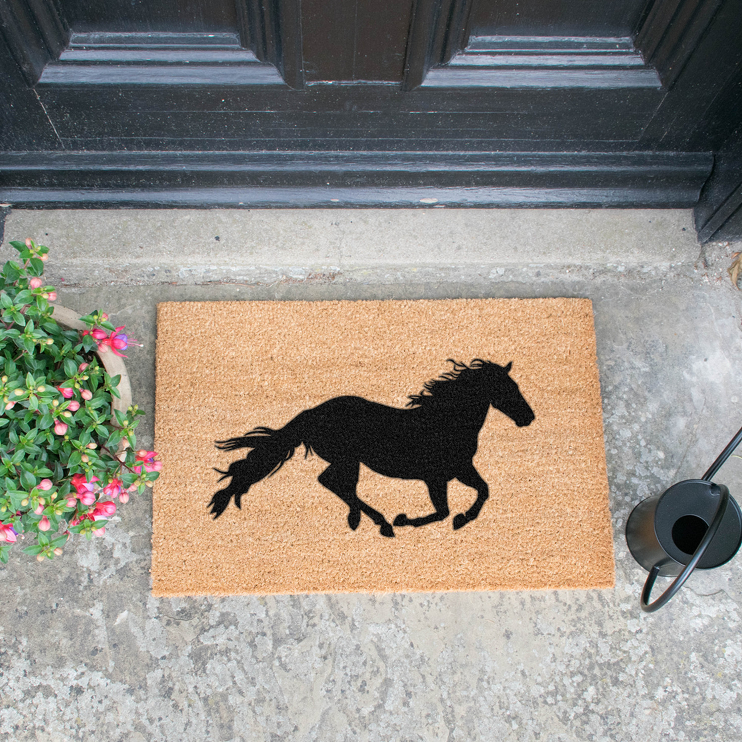 Horse Doormat - Brown