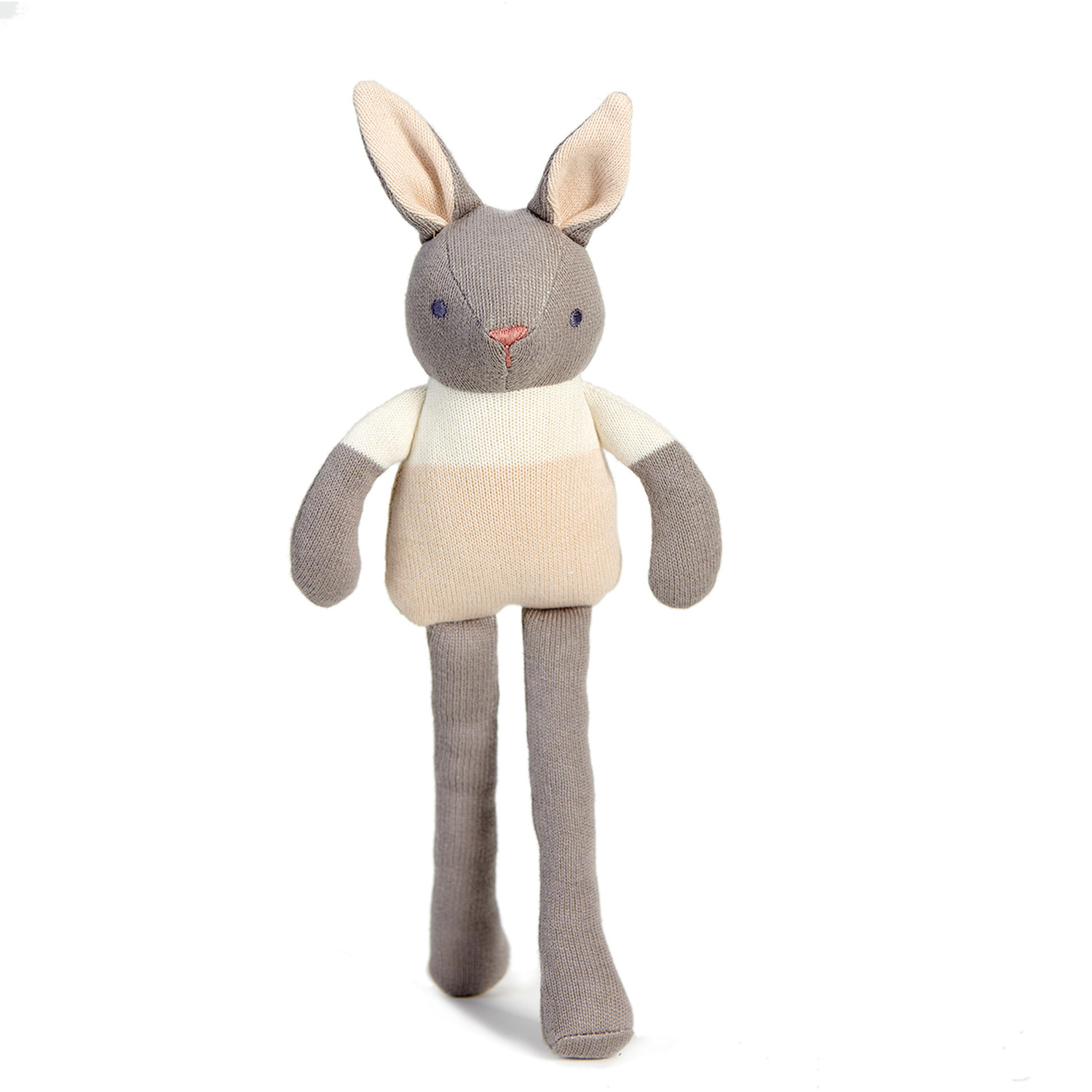 Image of Baby Threads Bunny Doll - Grey