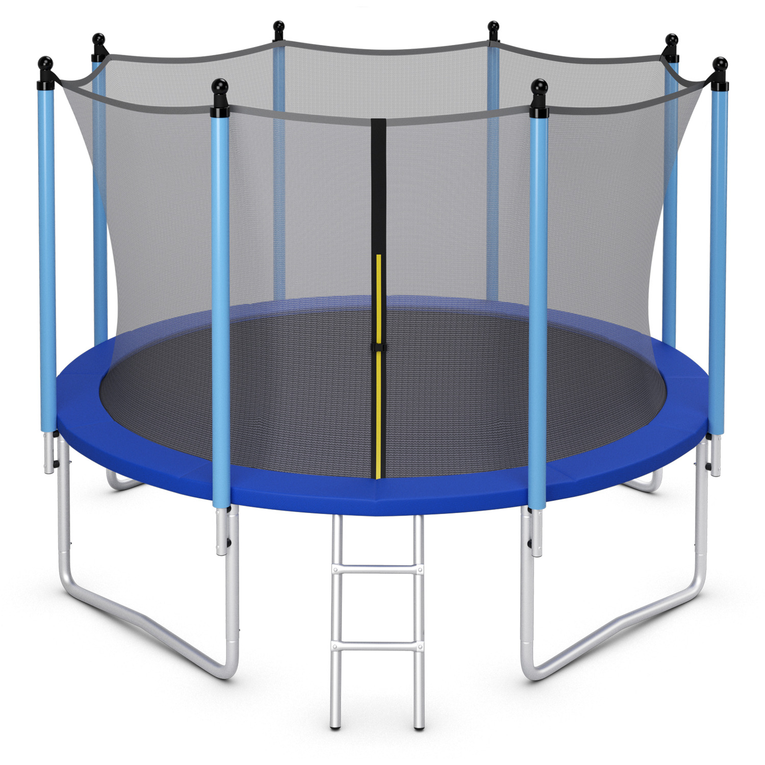 Image of Costway 12 FT Exercise Fitness Recreational Trampoline-Black - Blue