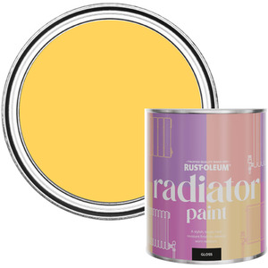 Rust-Oleum Radiator Paint in Gloss Finish - Lemon Jelly 750ml