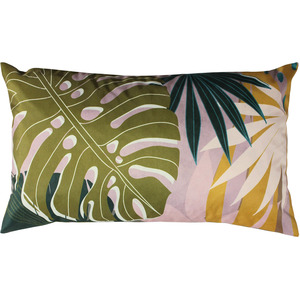 Abstract Palm Leaves Rectangular Outdoor Cushion Cover