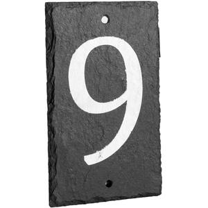 Number 9 Slate House Sign