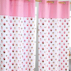 Cupcakes Ready Made Eyelet Curtain Pair