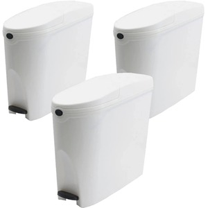 Bidone Sanitario Slimline 20L Con Pedale – Grigio – Per Bagni WC, Assorbenti E Pannolini – Design Salvaspazio