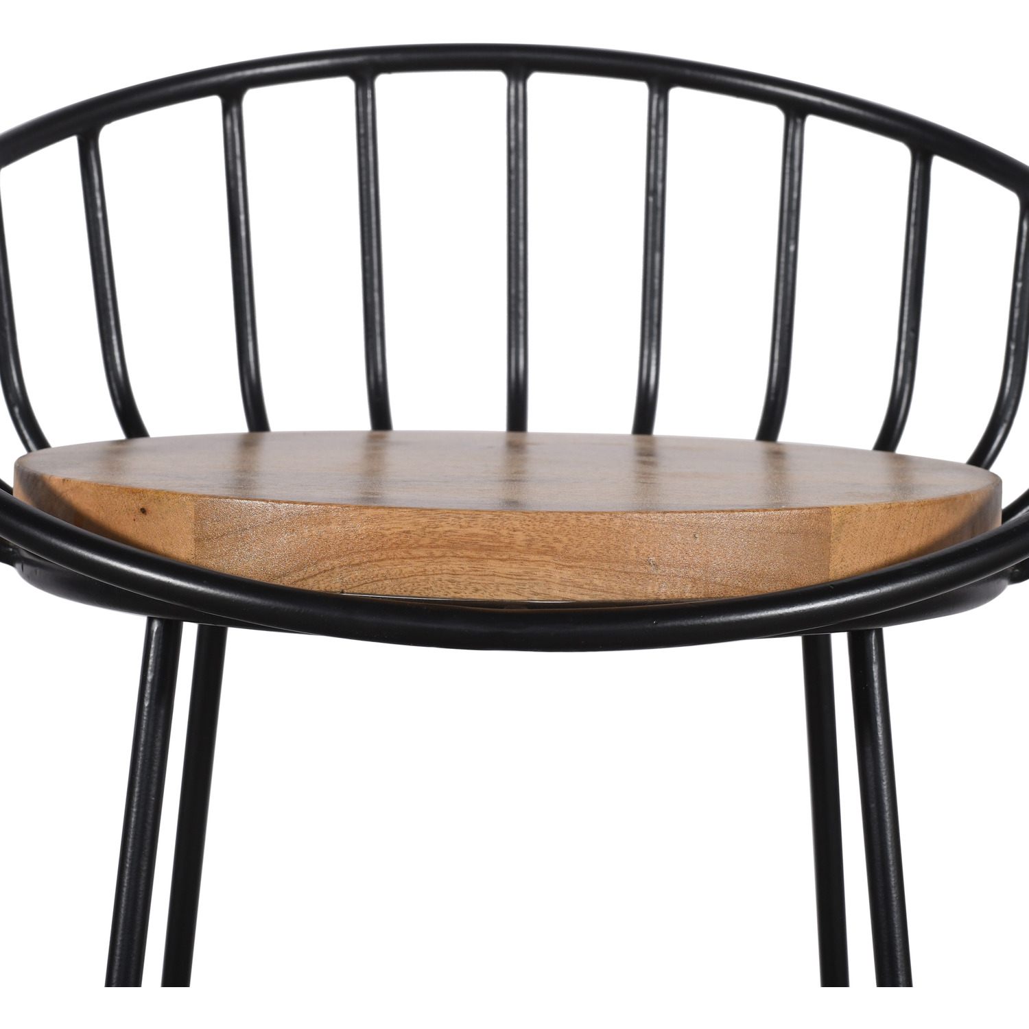 Kitchen Breakfast Bar Stool - Black