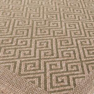 Green Nature Collection Circle Geometric Outdoor Rug shot 5097003