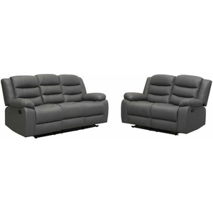 Boston Leather Recliner 3 and 2 Seater Sofa Set