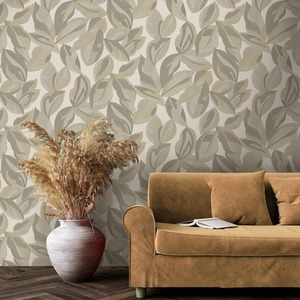 Botanical Abstract Leaf Large Foliage Leaves Wallpaper