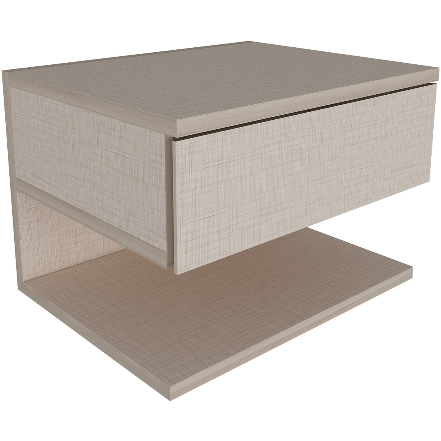 Vivid Floating Bedside Table - Anthracite
