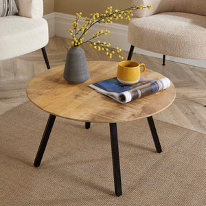 Natural Home Source Caribou Mango Wood Round Coffee Table  shot 6078263