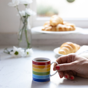 6-Piece Rainbow Espresso Cups Set