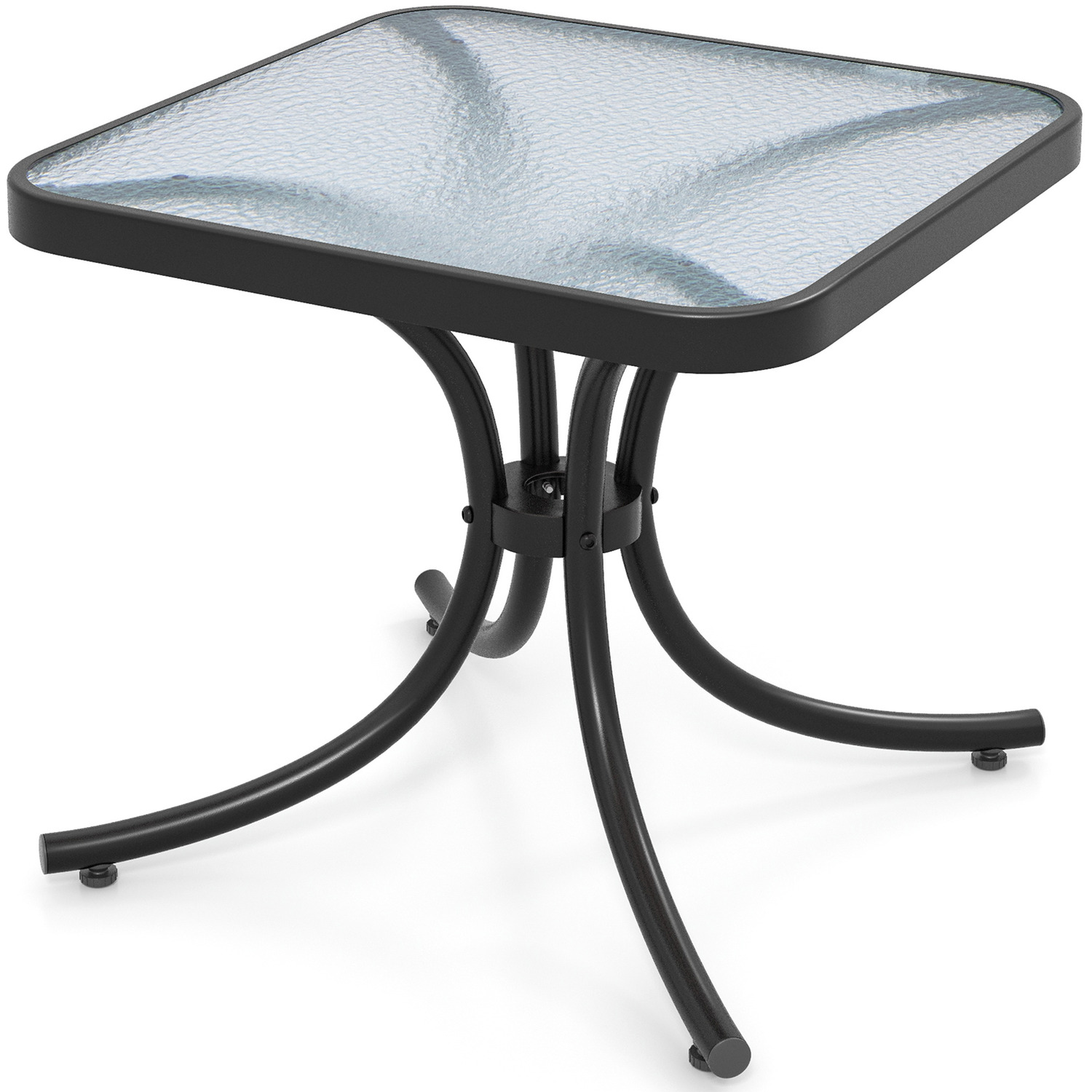 Garden Tempered Glass Coffee Table - Black