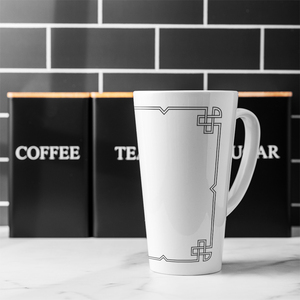 Roman Ornamental Frame Latte Mug