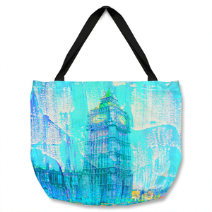 Crazy Blue Ben Tote bag