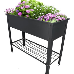 Large Raised Metal Flower Bed