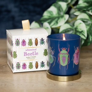Blue Beetle Amber and Vanilla Jar Candle