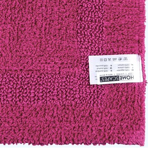 Raspberry Luxury Reversible Cotton Bath Mat Set shot 7826165