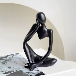 Tabletop Decor Thinker Resin Abstract Figurine