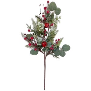 Red Berry with Bells Spray