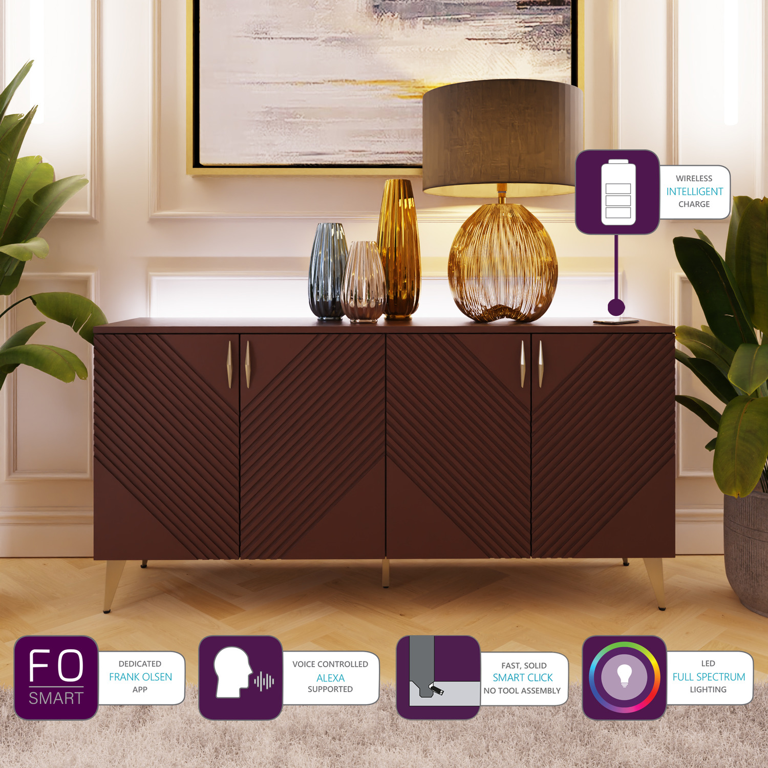 Ava Sideboard - Mulberry
