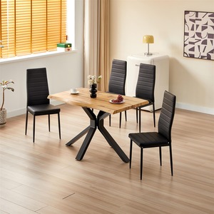 Dining Table Set with 4 Chairs Dining Room Furniture