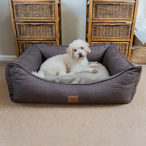 AllPetSolutions Willow Premium Luxury Dog Bed - Chocolate Truffle