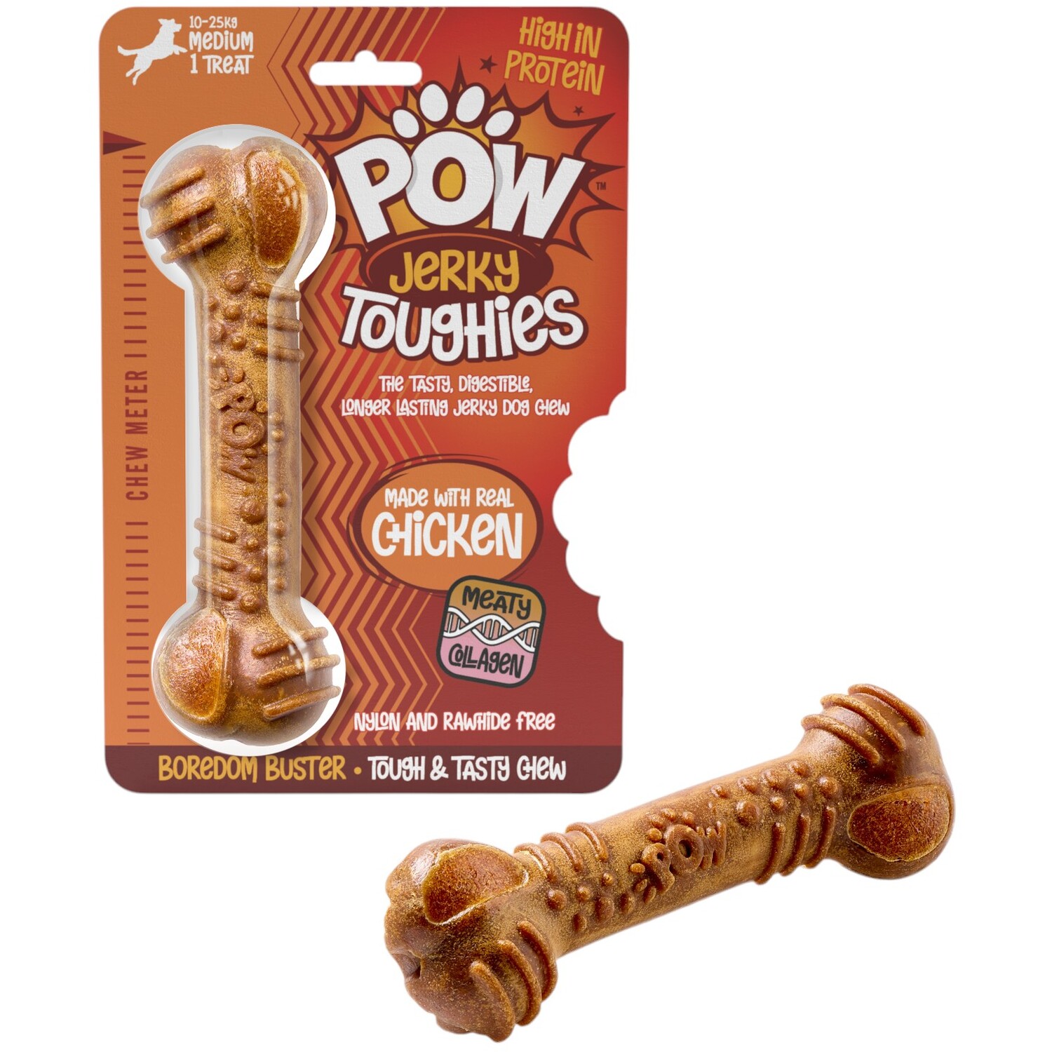 POW Jerky Toughies Assorted Flavour Dog Treats