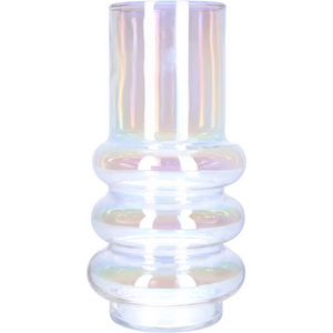 Pearlescent Round Glass Vase