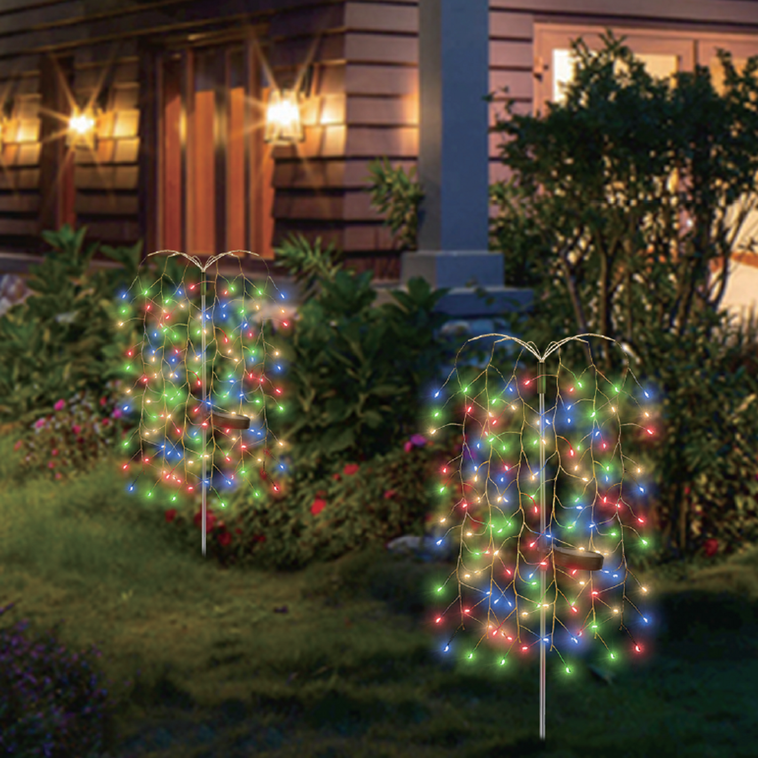 Image of 120 LED Solar Willow Tree Garden&hellip;