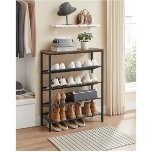 VASAGLE 5-Tier Shoe Rack with Mesh Shelves