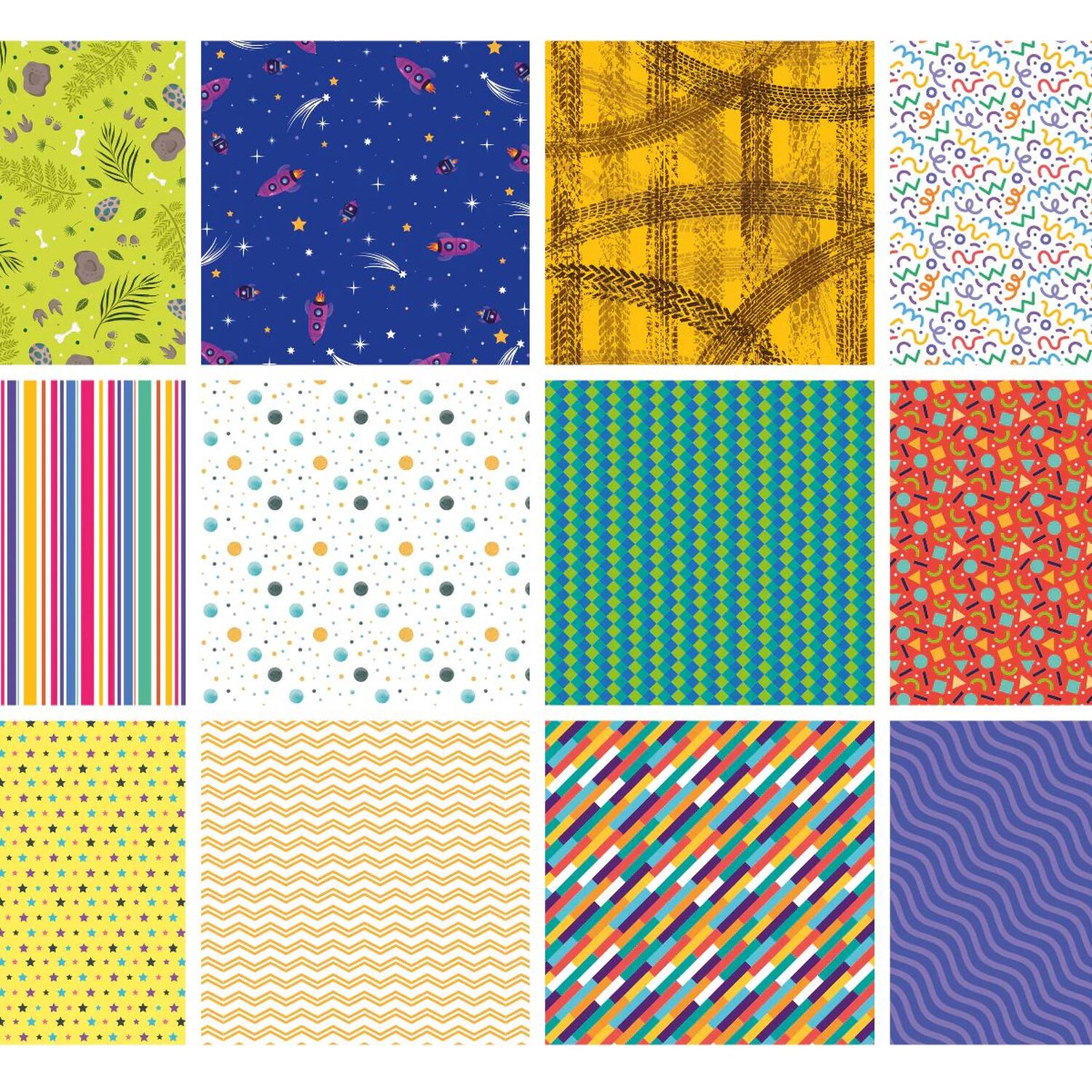 Patterned Sticker Paper Pad Bold Patterns Paper Pad