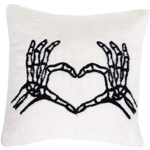 Skeleton Heart Cushion