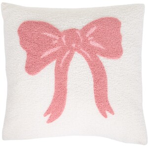 Teddy Fleece Bow Cushion